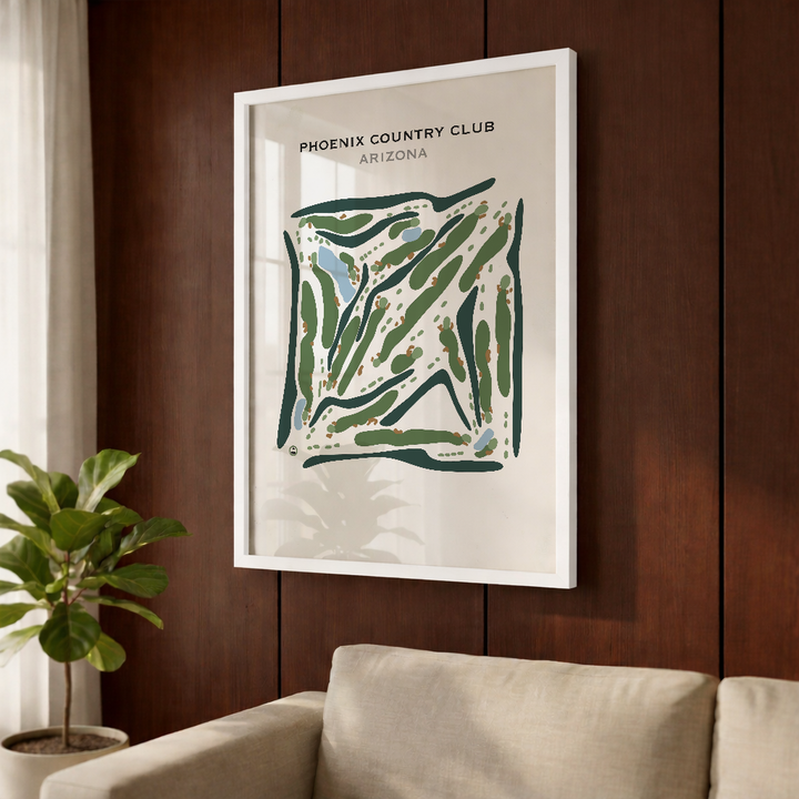 Phoenix Country Club, Arizona - Printed Golf Courses