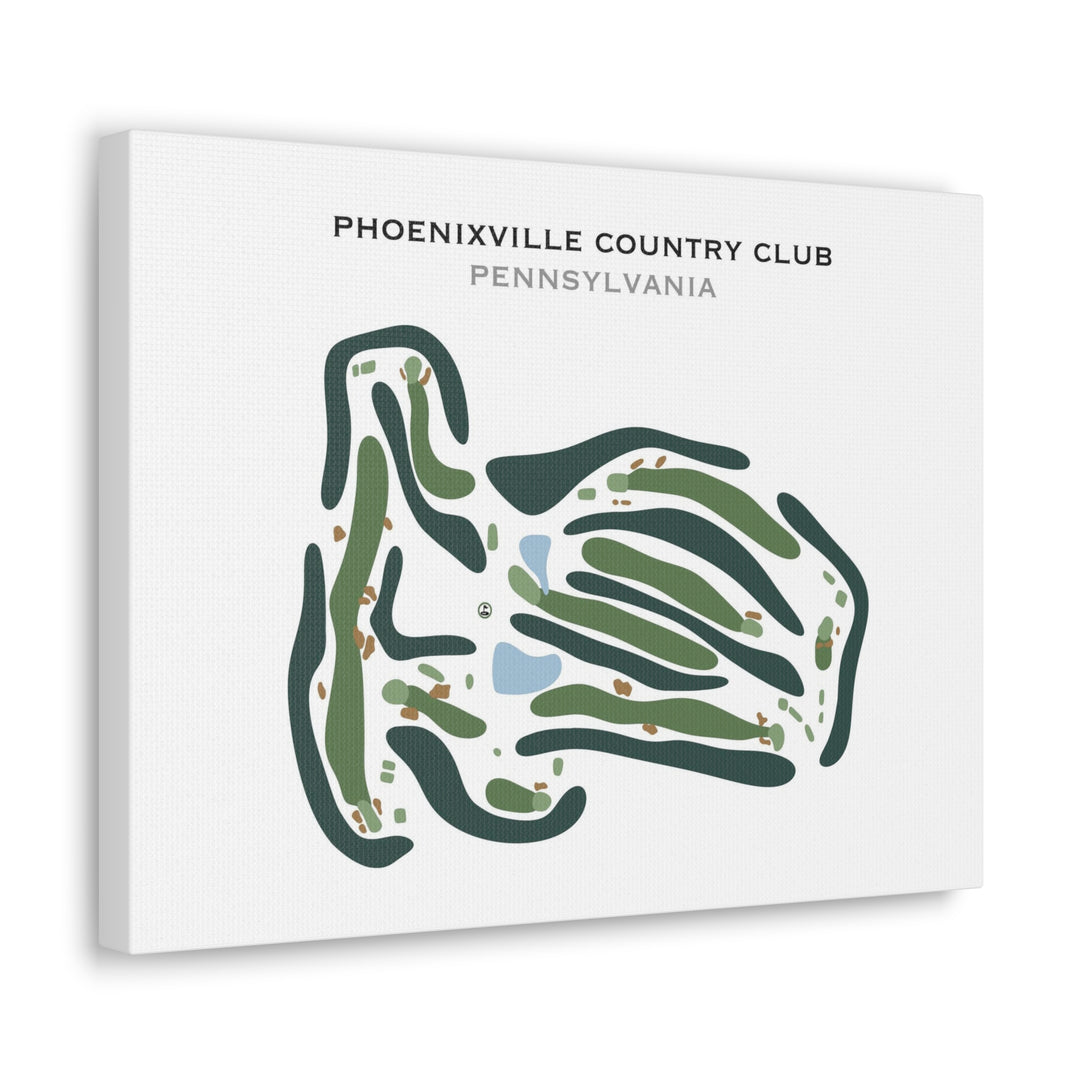 Phoenixville Country Club, Pennsylvania - Printed Golf Course