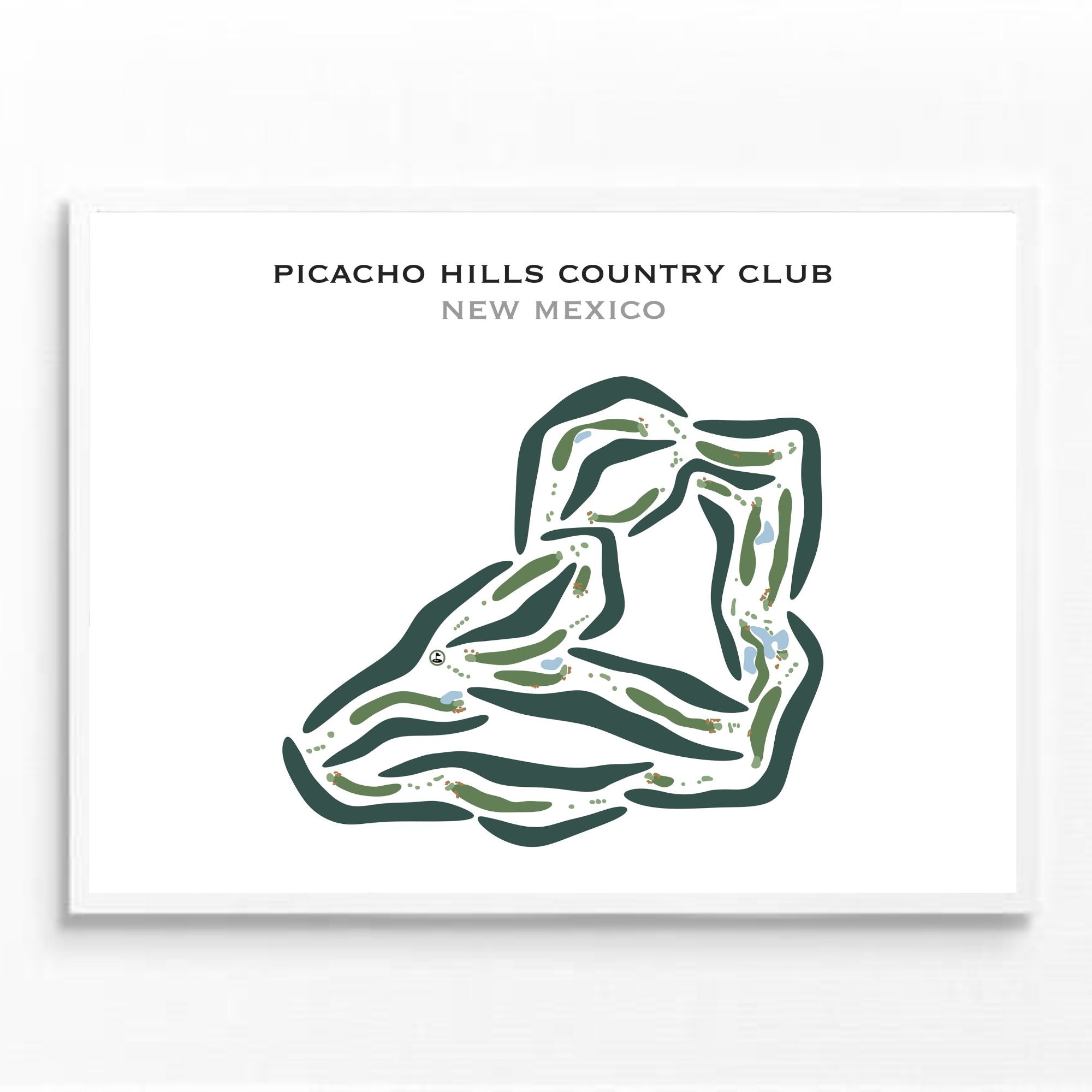 Buy the best printed golf course Picacho Hills Country Club New Mexico