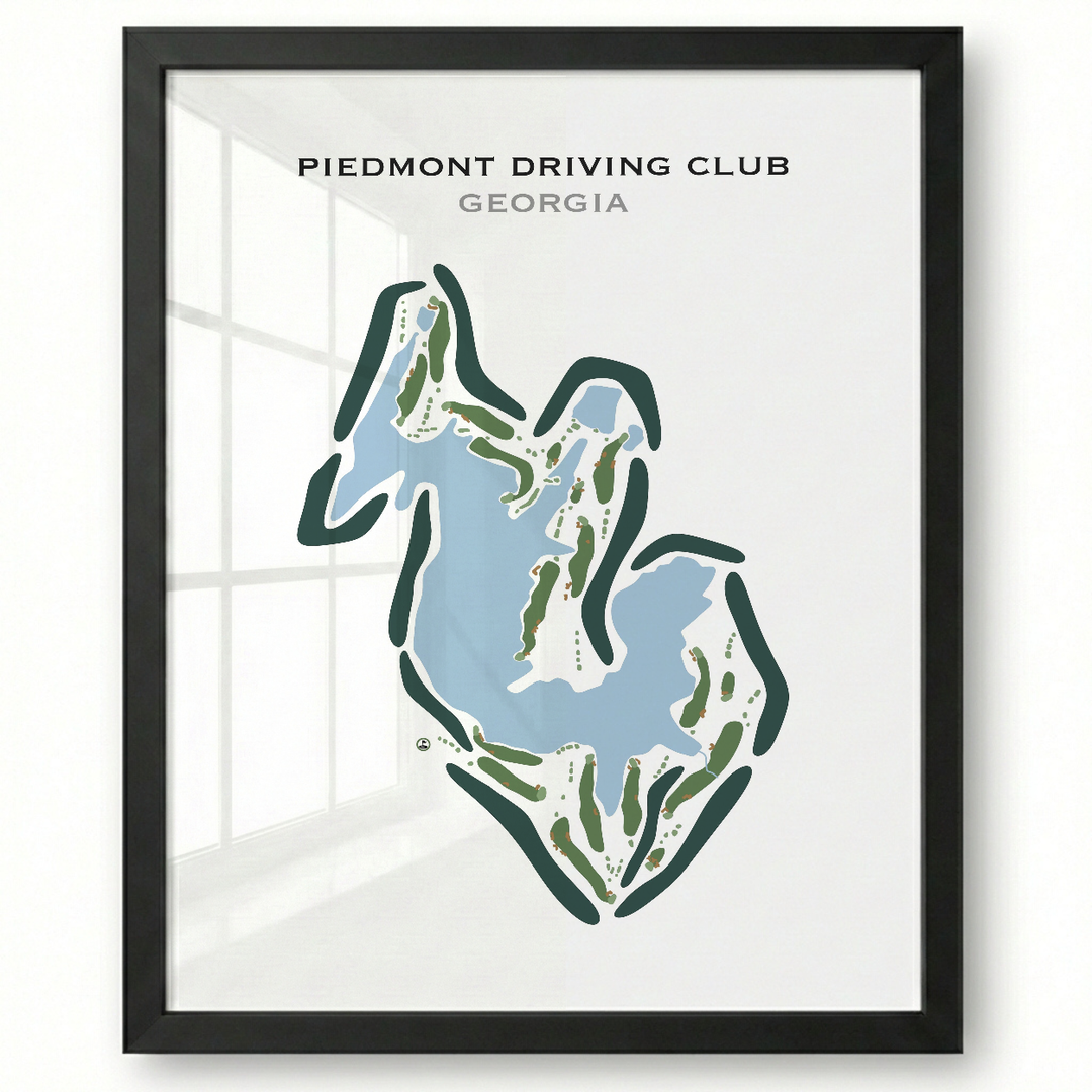 Piedmont Driving Club, Georgia - Printed Golf Courses