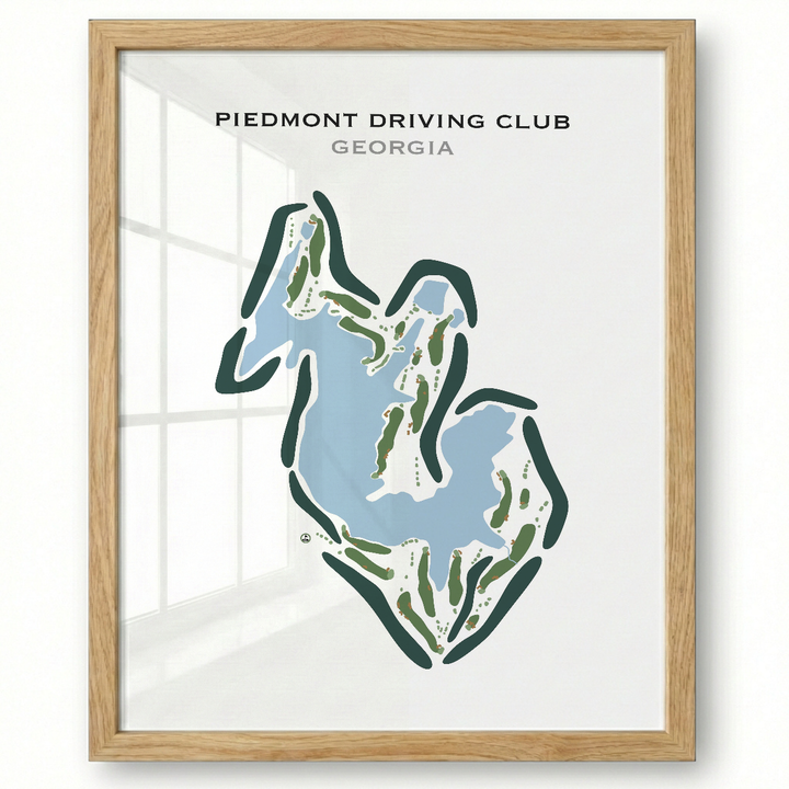 Piedmont Driving Club, Georgia - Printed Golf Courses