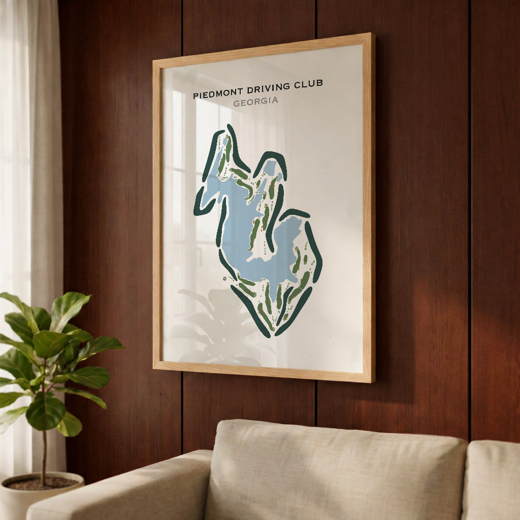 Piedmont Driving Club, Georgia - Printed Golf Courses