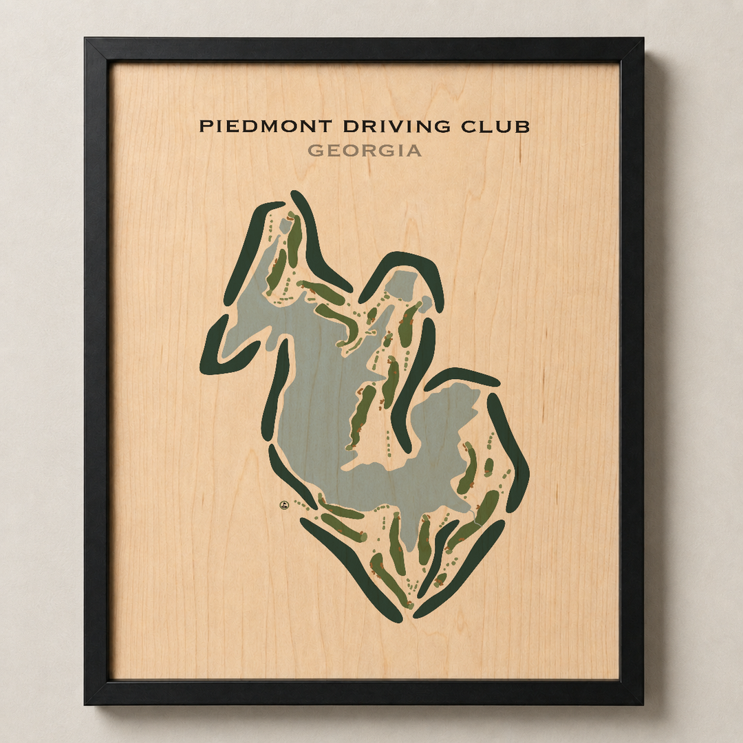 Piedmont Driving Club, Georgia - Printed Golf Courses