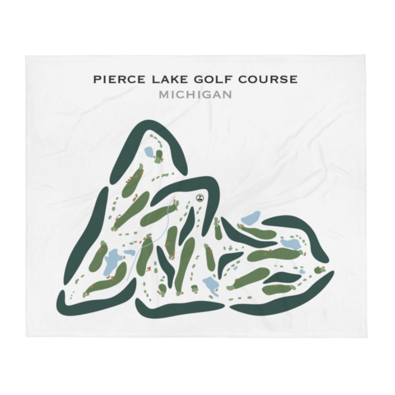 Pierce Lake Golf Course, Michigan - Printed Golf Courses