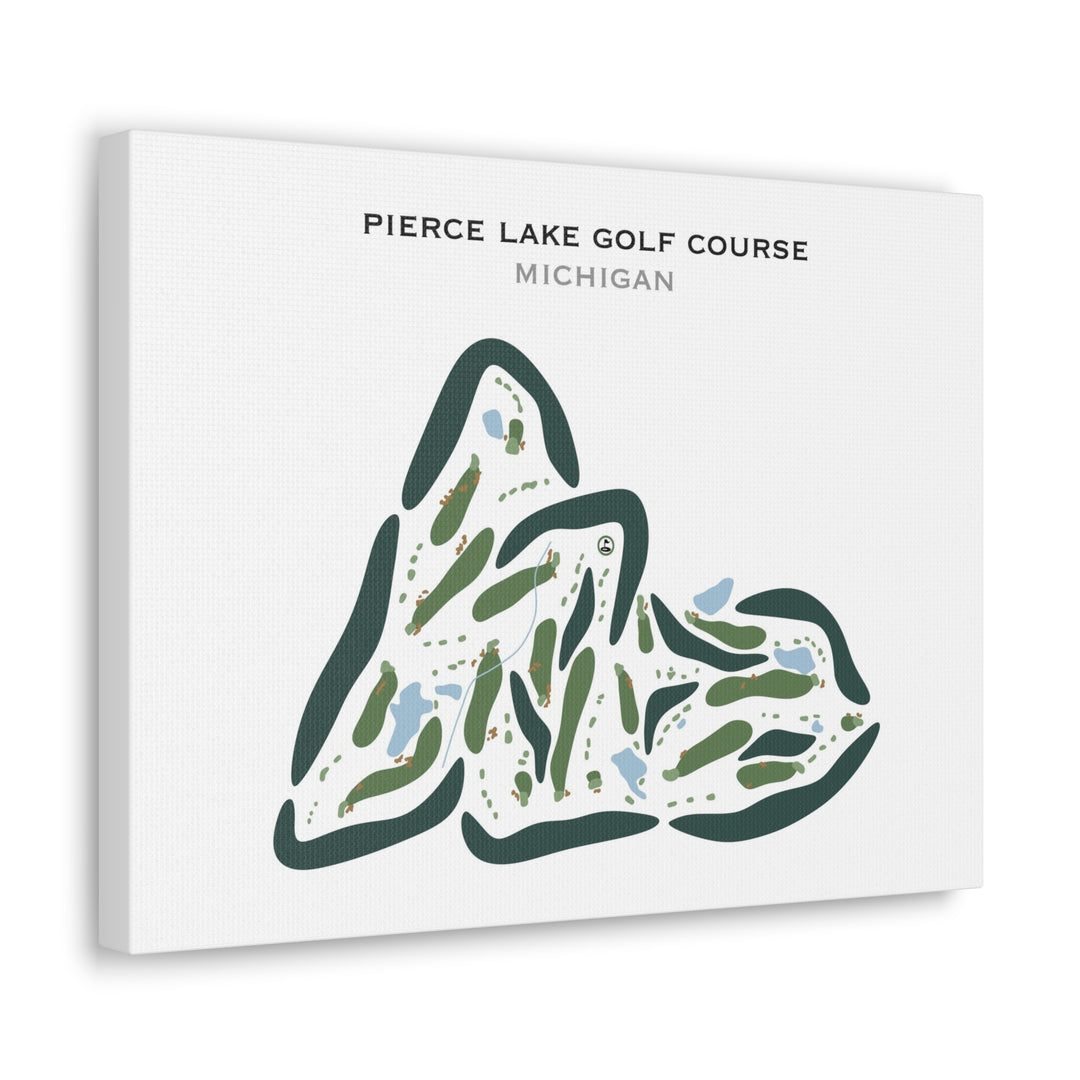 Pierce Lake Golf Course, Michigan - Printed Golf Courses