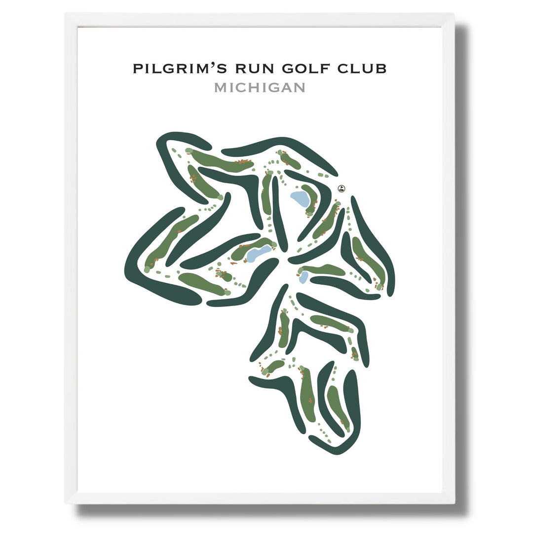 Pilgrim's Run Golf Club, Michigan - Printed Golf Courses