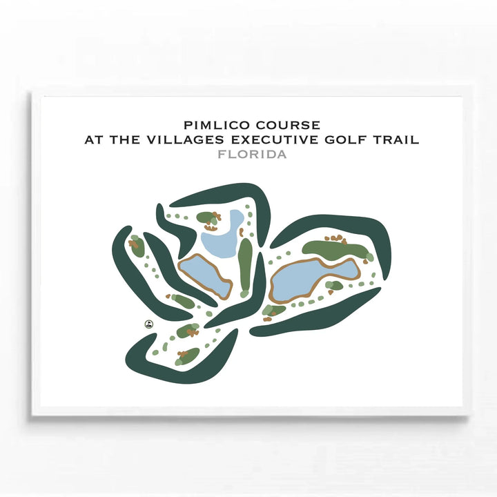 Pimlico Course Course at The Villages Executive Golf Trail, Florida - Printed Golf Courses