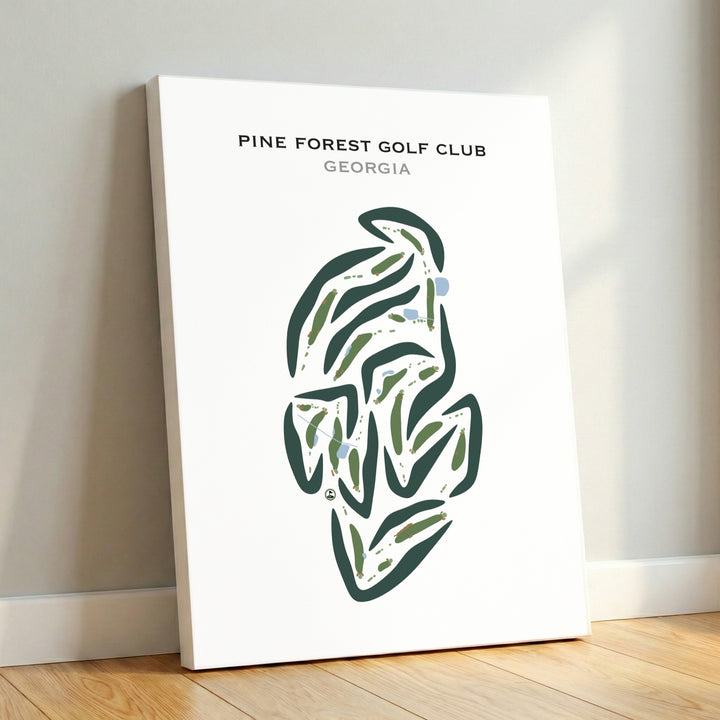 Pinetree Country Club, Georgia - Printed Golf Course