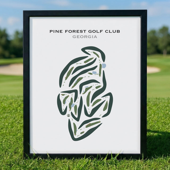 Pinetree Country Club, Georgia - Printed Golf Course