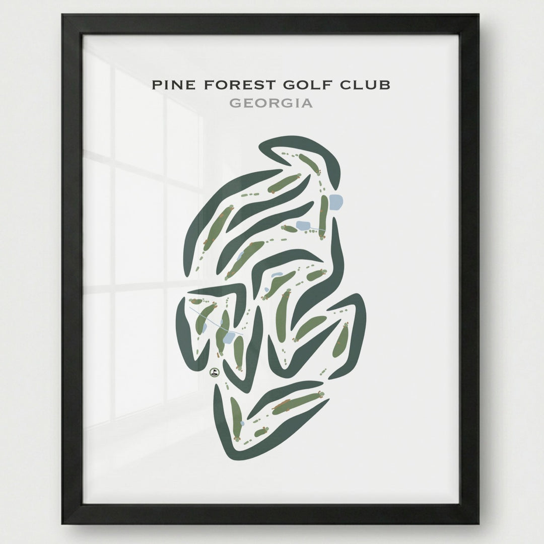 Pinetree Country Club, Georgia - Printed Golf Course