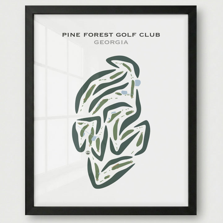 Pinetree Country Club, Georgia - Printed Golf Course