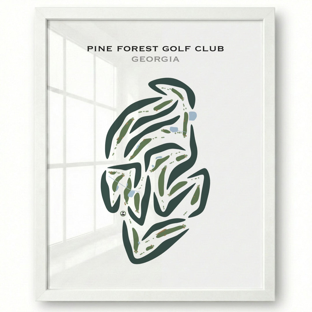 Pinetree Country Club, Georgia - Printed Golf Course