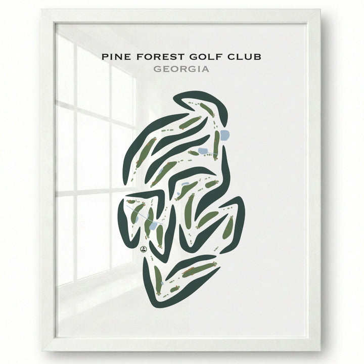 Pinetree Country Club, Georgia - Printed Golf Course