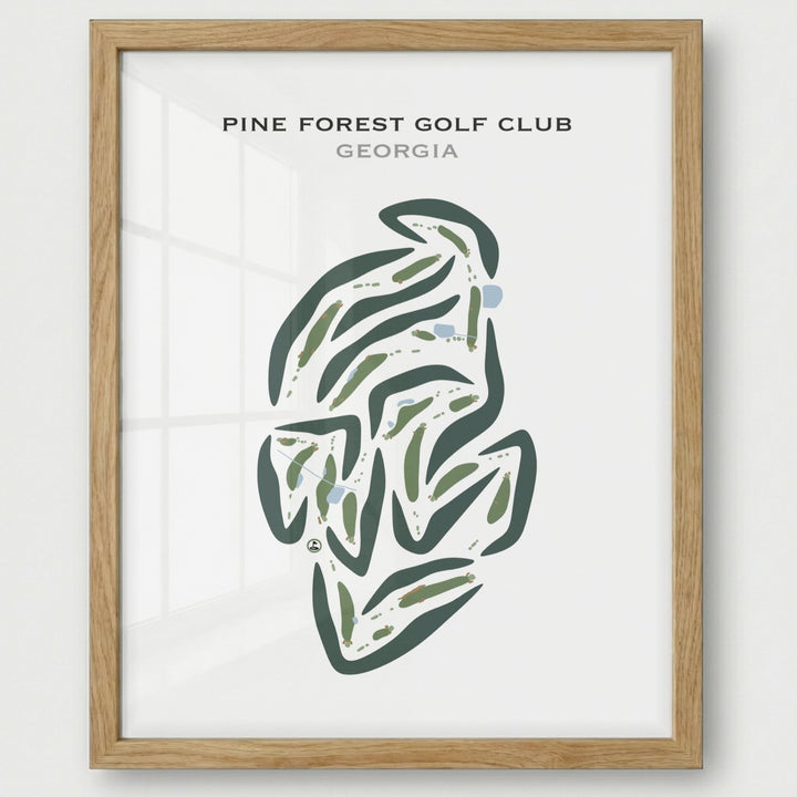 Pinetree Country Club, Georgia - Printed Golf Course
