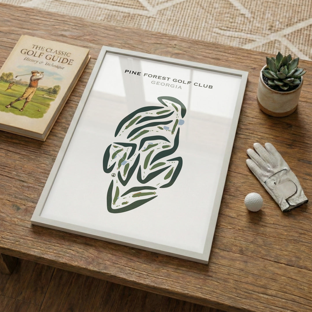 Pinetree Country Club, Georgia - Printed Golf Course