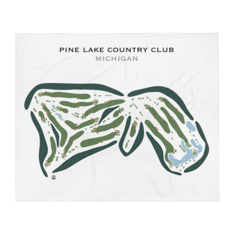 Pine Lake Country Club, Michigan - Printed Golf Course