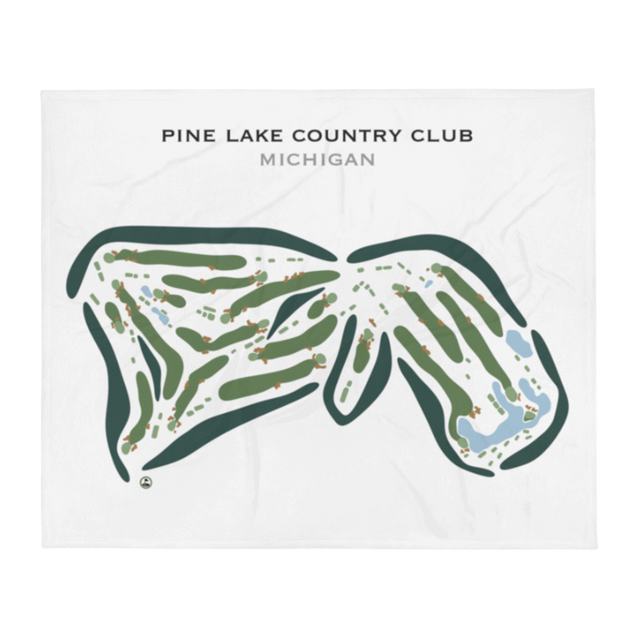 Pine Lake Country Club, Michigan - Printed Golf Course