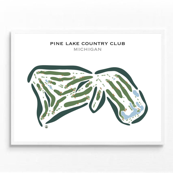 Pine Lake Country Club, Michigan - Printed Golf Course