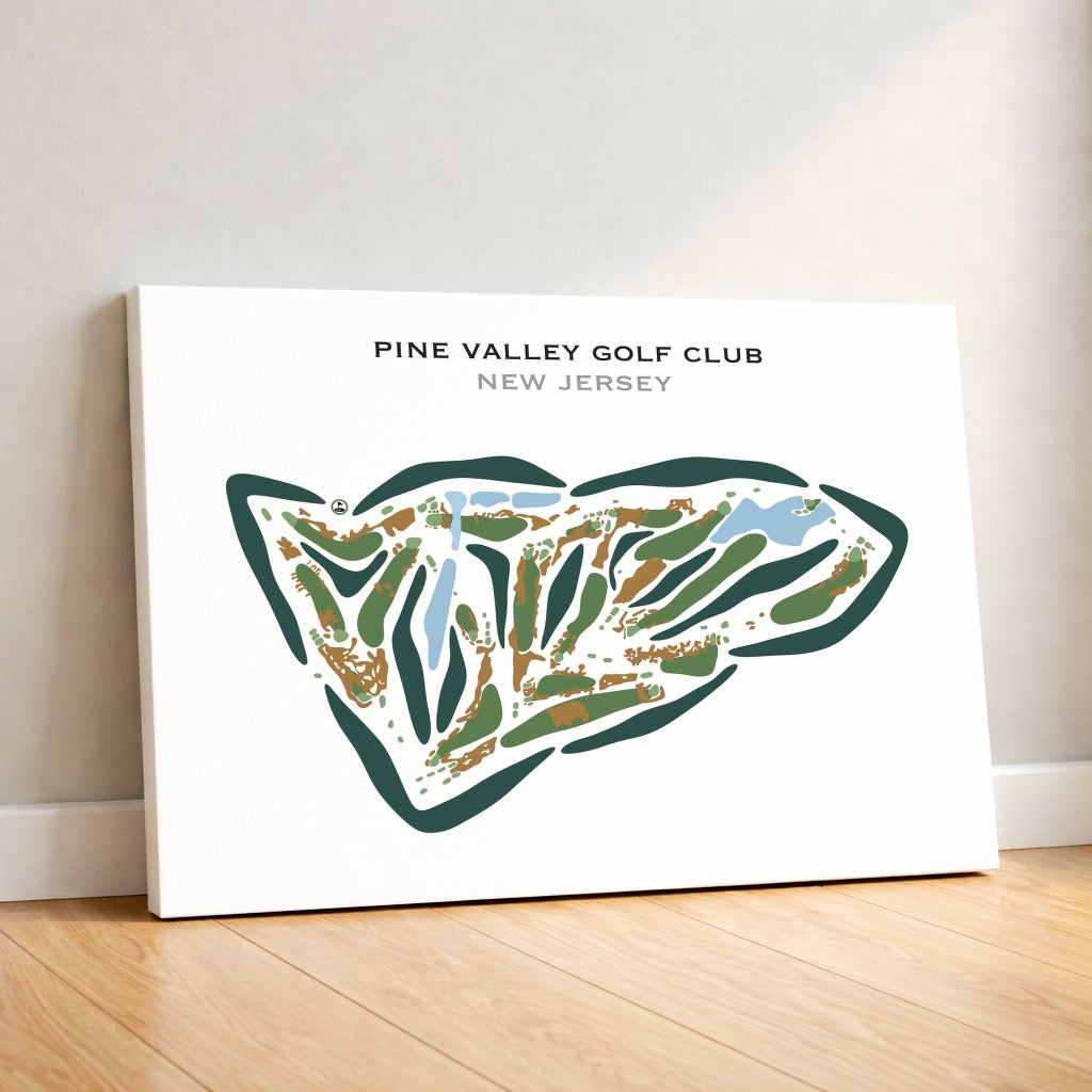 Pine Valley Golf Club, New Jersey (Landscape) - Printed Golf Courses