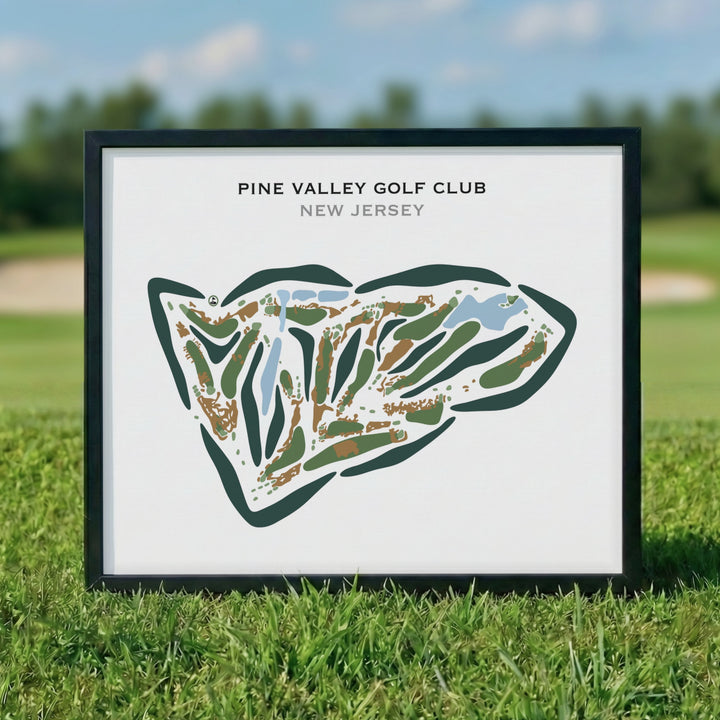 Pine Valley Golf Club, New Jersey (Landscape) - Printed Golf Courses
