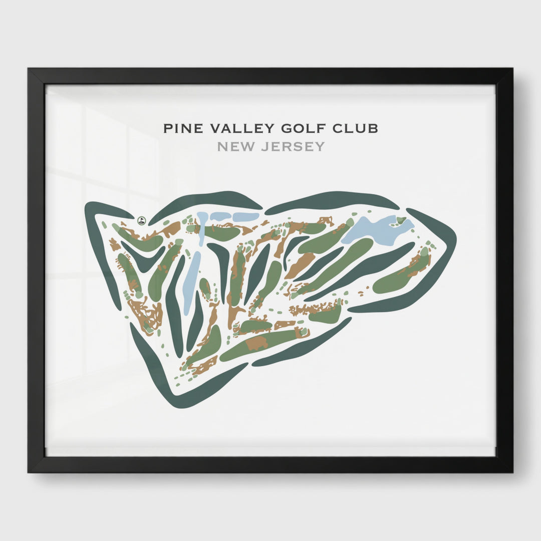 Pine Valley Golf Club, New Jersey (Landscape) - Printed Golf Courses