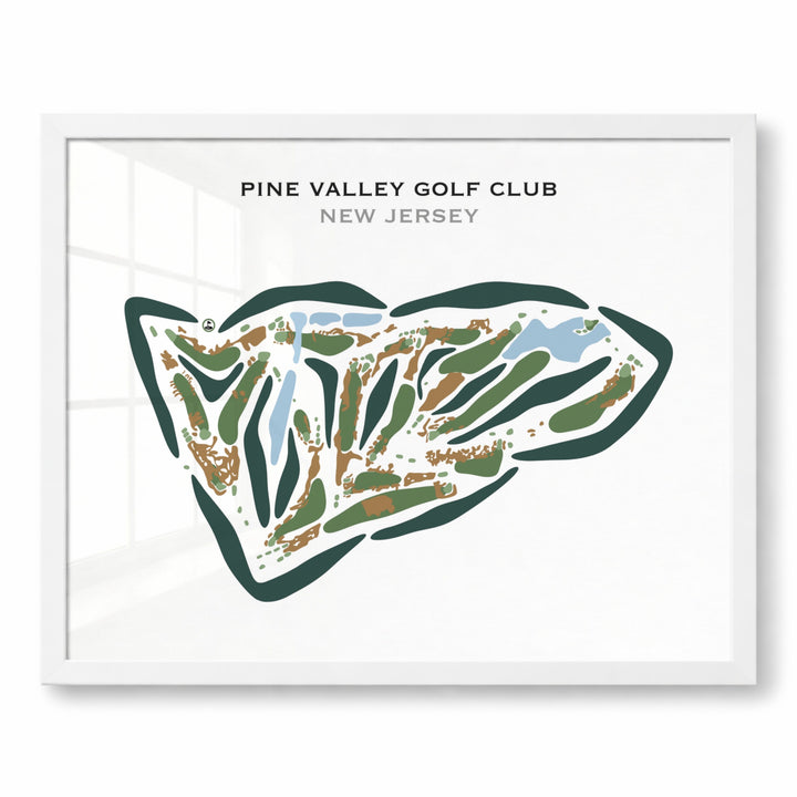 Pine Valley Golf Club, New Jersey (Landscape) - Printed Golf Courses