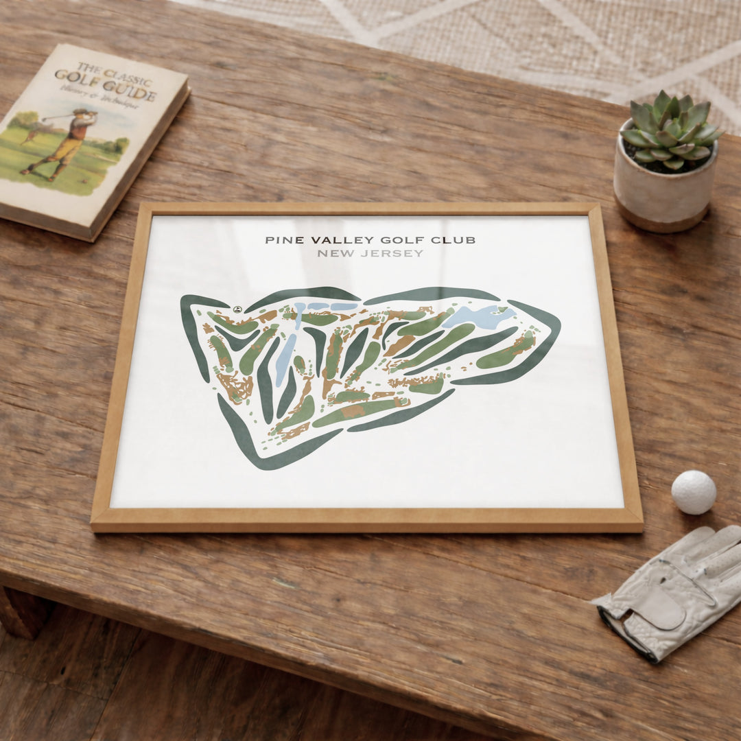 Pine Valley Golf Club, New Jersey (Landscape) - Printed Golf Courses