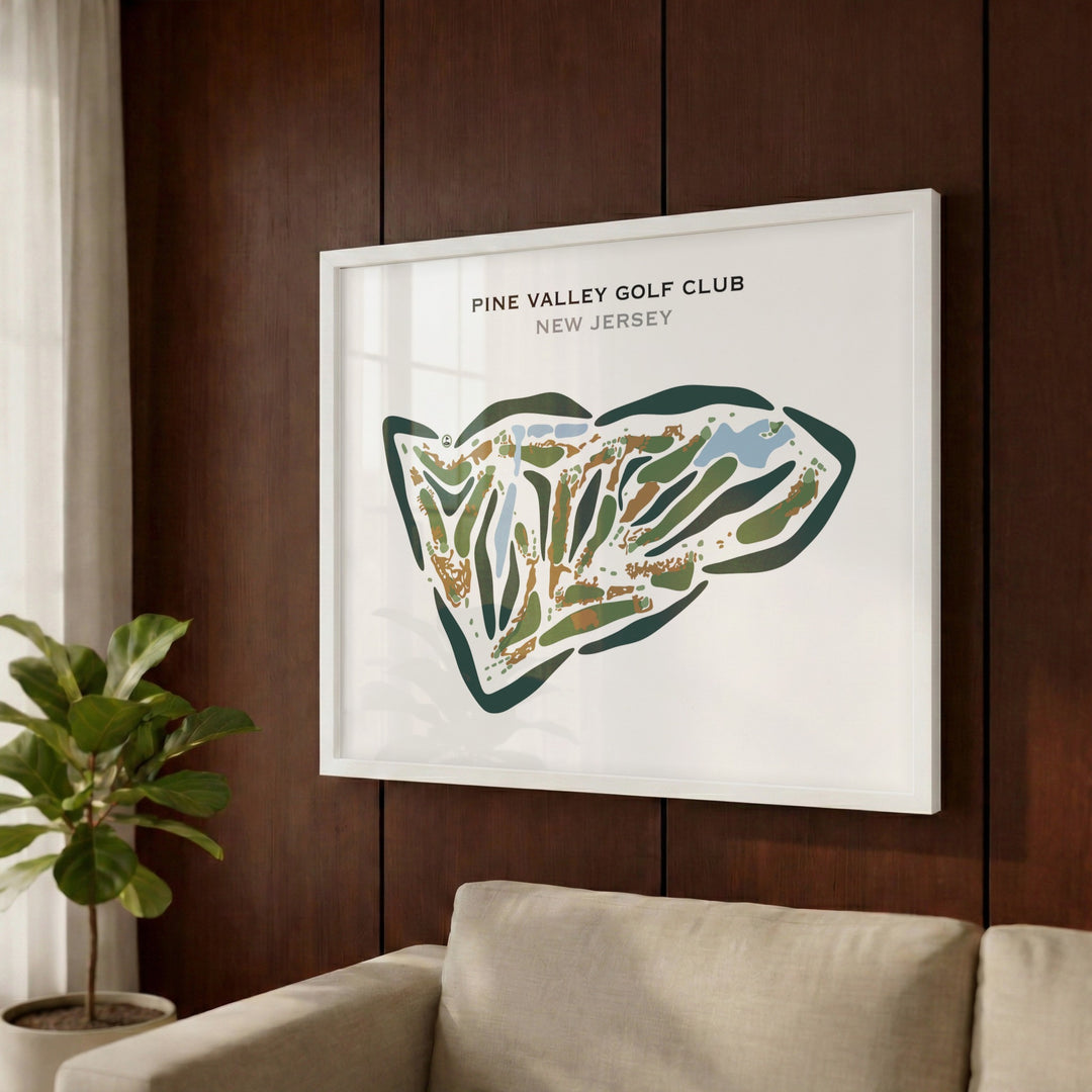 Pine Valley Golf Club, New Jersey (Landscape) - Printed Golf Courses