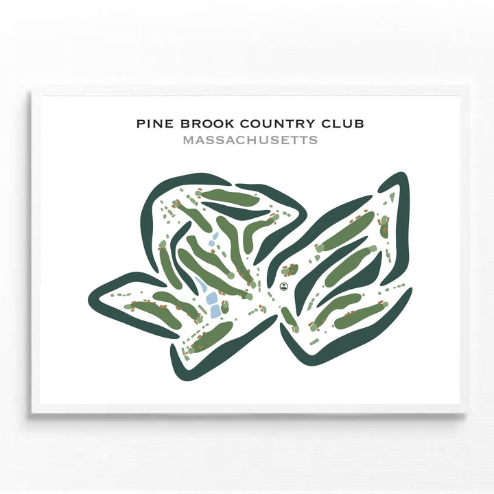 Pine Brook Country Club, Massachusetts - Printed Golf Courses