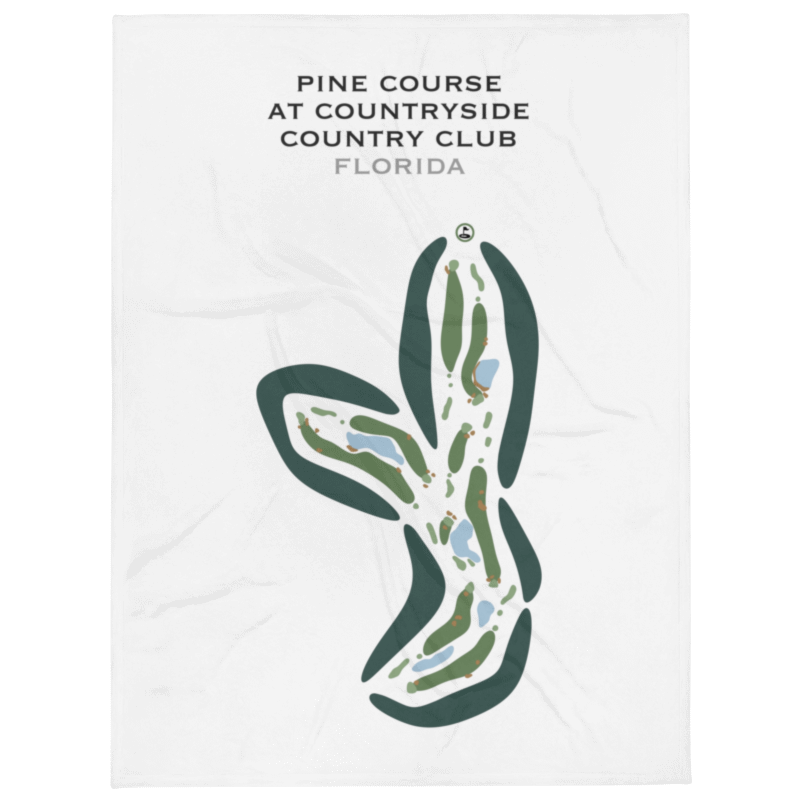 Pine Course at Countryside Country Club, Florida - Printed Golf Courses