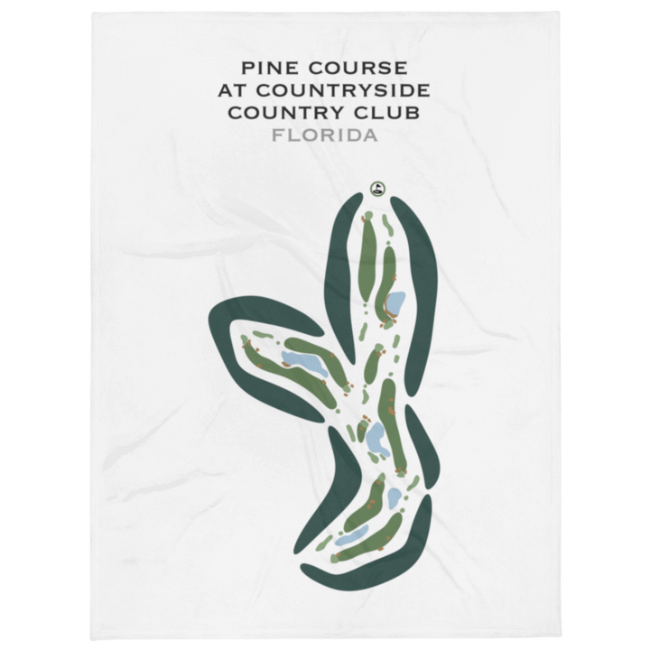 Pine Course at Countryside Country Club, Florida - Printed Golf Courses