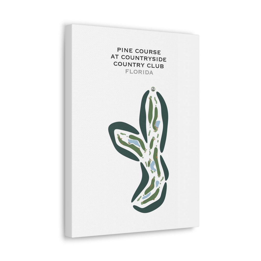 Pine Course at Countryside Country Club, Florida - Printed Golf Courses