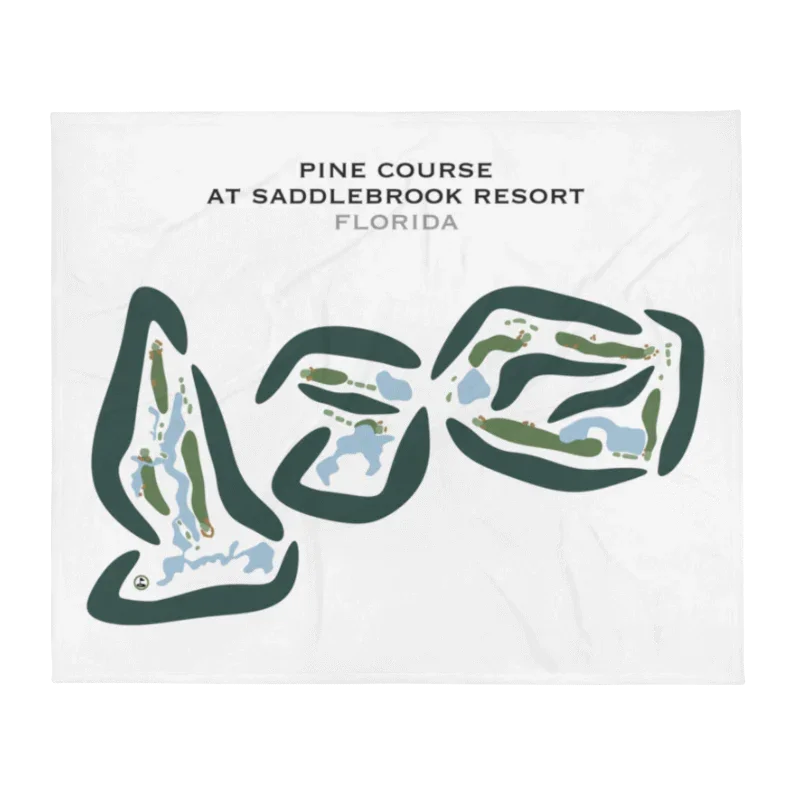 Pine Course at Saddlebrook Resort, Florida  - Printed Golf Courses