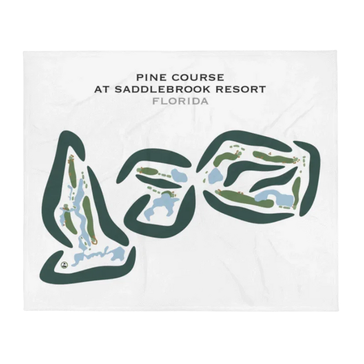 Pine Course at Saddlebrook Resort, Florida  - Printed Golf Courses