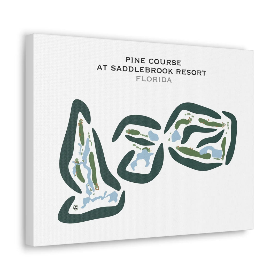 Pine Course at Saddlebrook Resort, Florida  - Printed Golf Courses