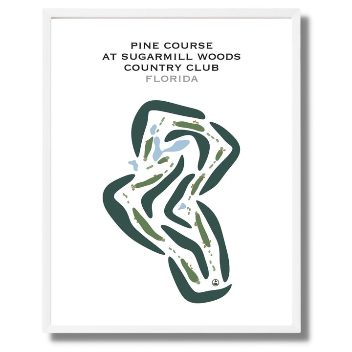 Pine Course at Sugarmill Woods Country Club, Florida - Printed Golf Courses