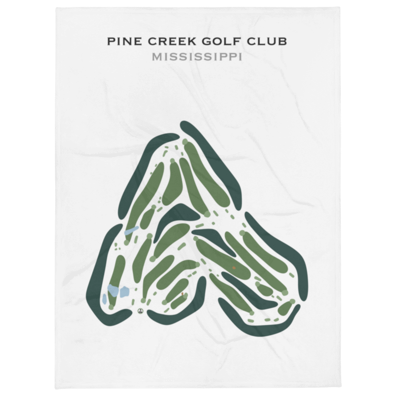 Pine Creek Golf Club, Mississippi - Printed Golf Courses