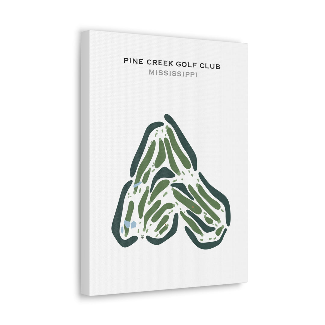 Pine Creek Golf Club, Mississippi - Printed Golf Courses