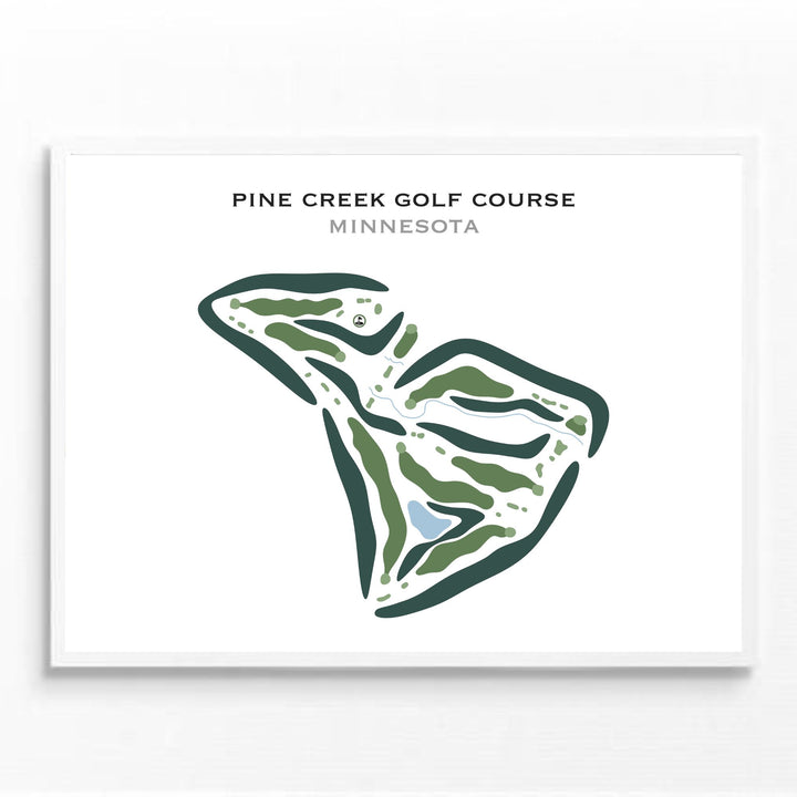 Pine Creek Golf Course, Minnesota - Printed Golf Courses