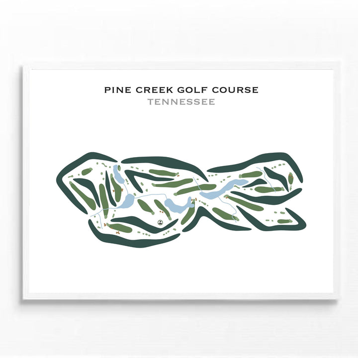 Pine Creek Golf Course, Tennessee - Printed Golf Courses