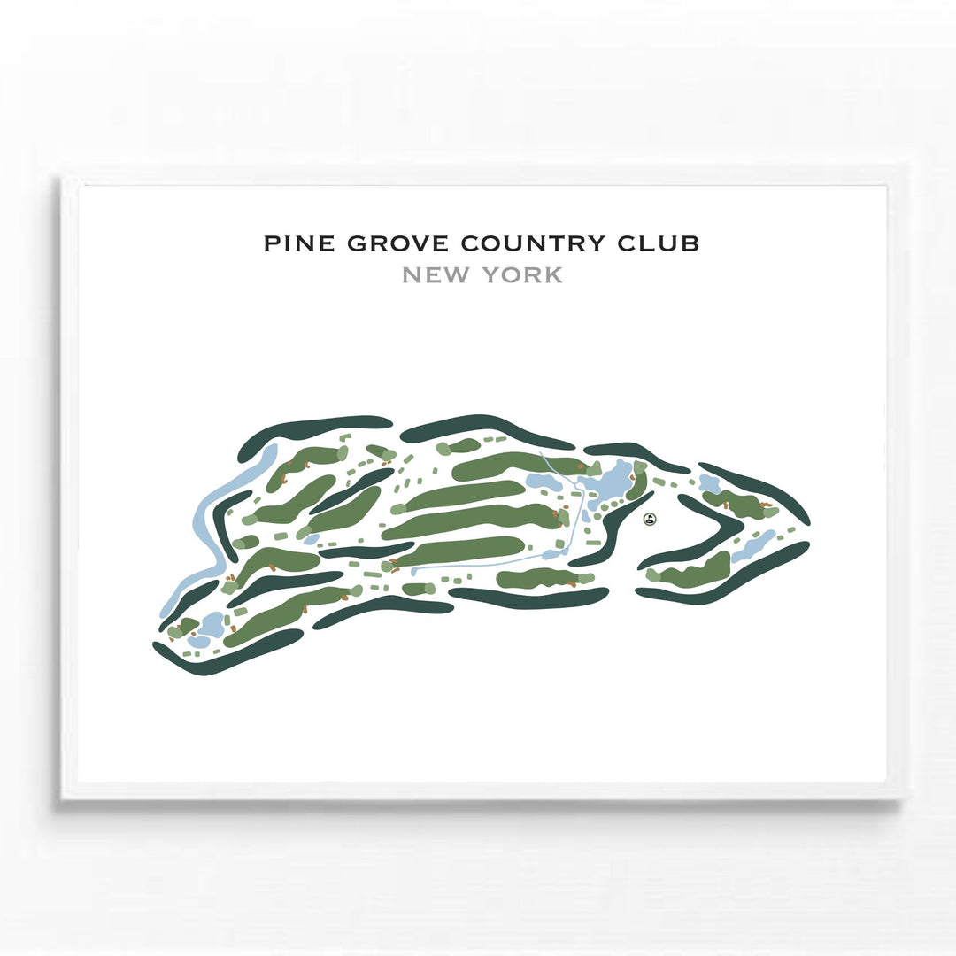 Pine Grove Country Club, New York - Printed Golf Course