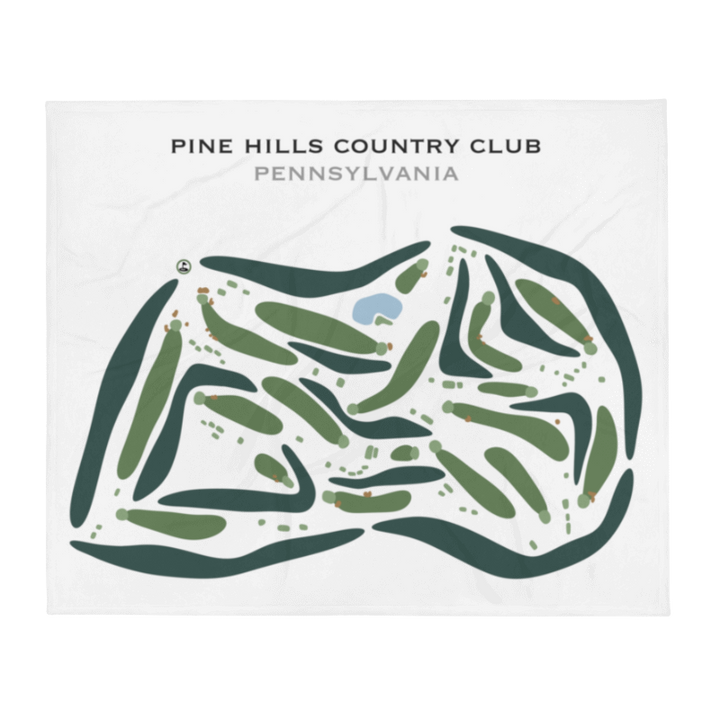 Pine Hills Country Club, Pennsylvania - Printed Golf Courses