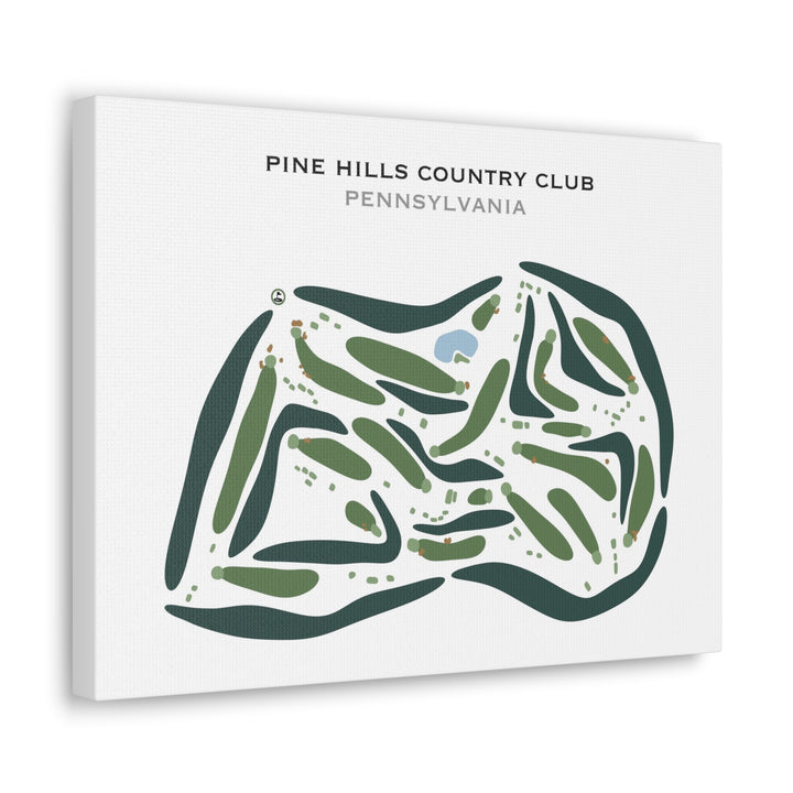 Pine Hills Country Club, Pennsylvania - Printed Golf Courses