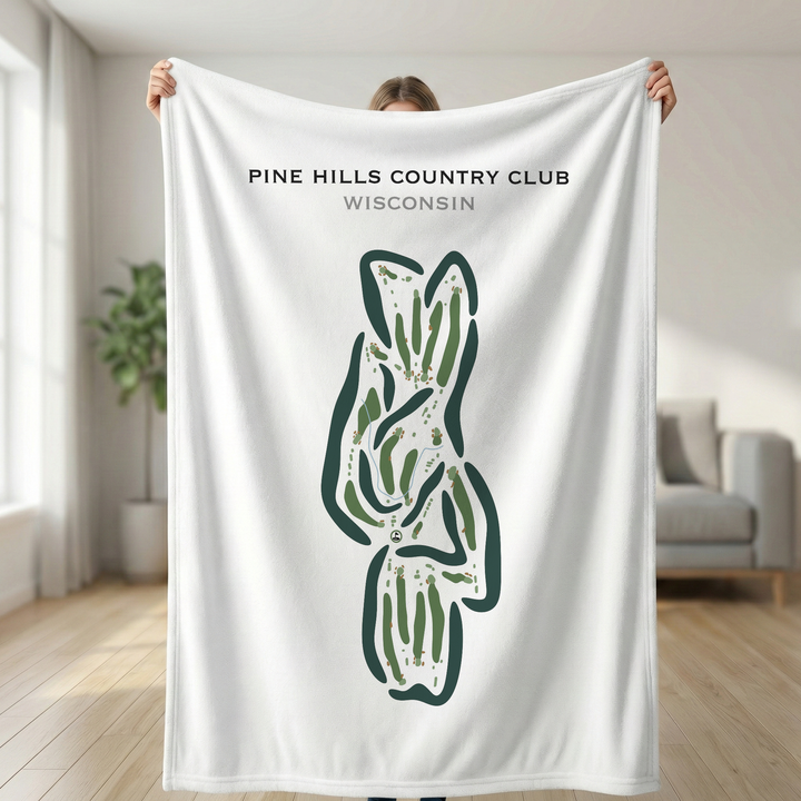 Pine Hills Country Club, Wisconsin - Printed Golf Course
