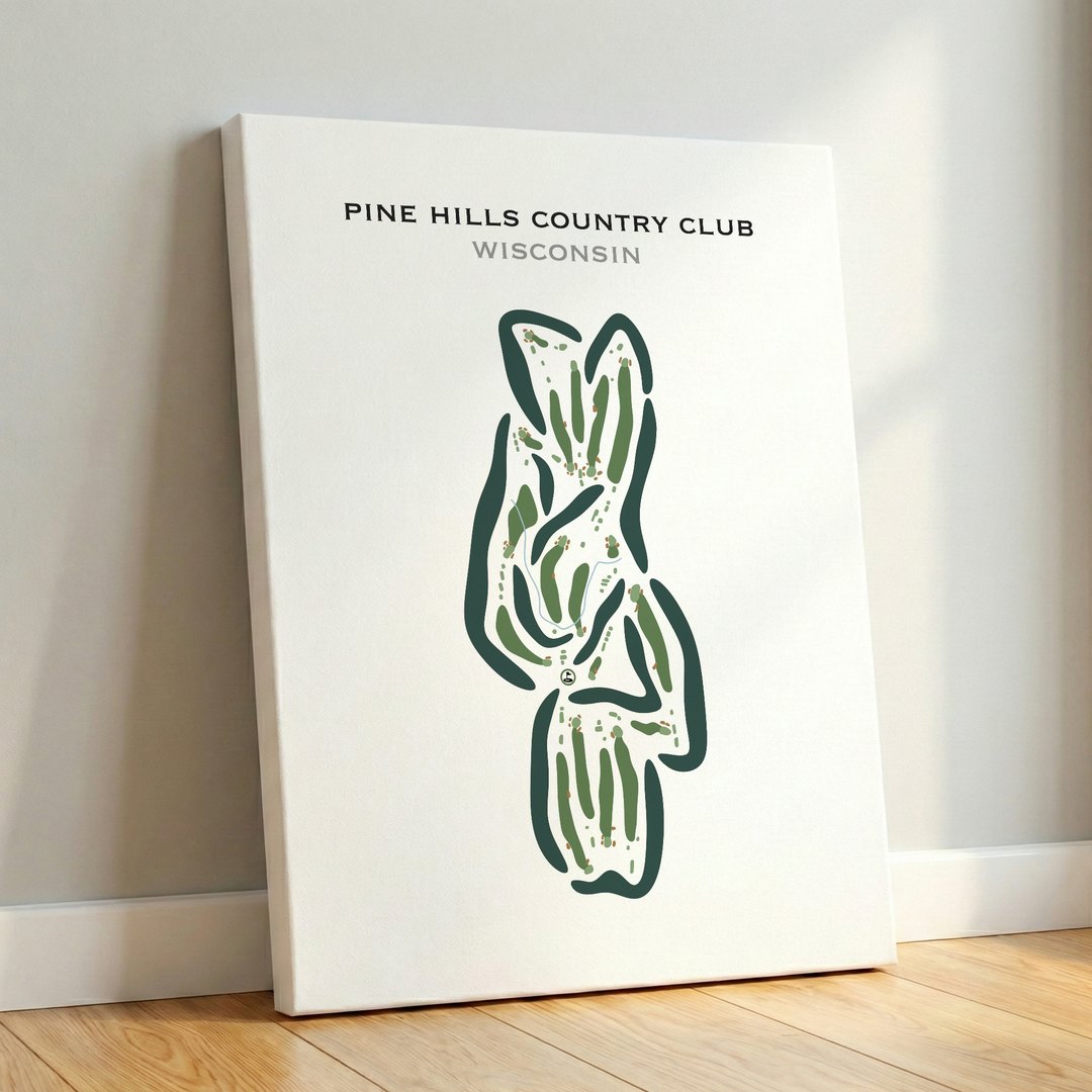 Pine Hills Country Club, Wisconsin - Printed Golf Course