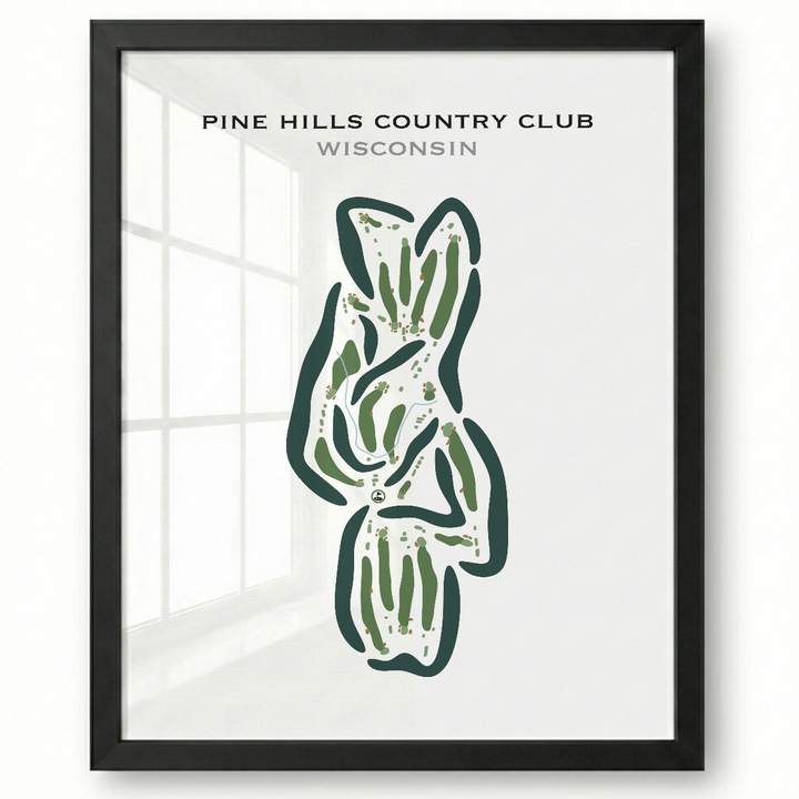 Pine Hills Country Club, Wisconsin - Printed Golf Courses