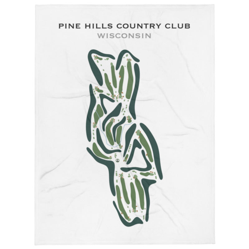 Pine Hills Country Club, Wisconsin - Printed Golf Course