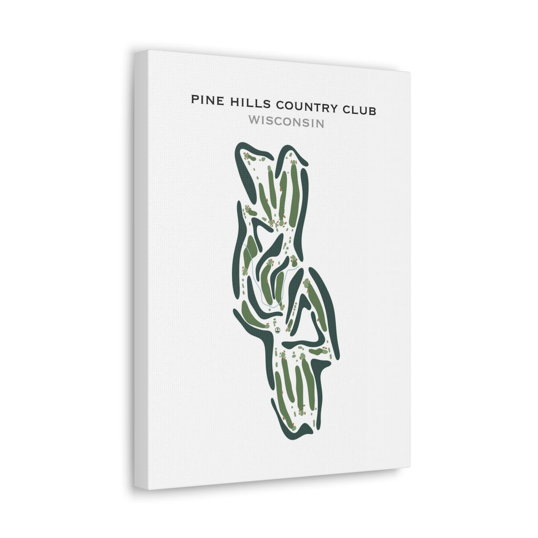 Pine Hills Country Club, Wisconsin - Printed Golf Course