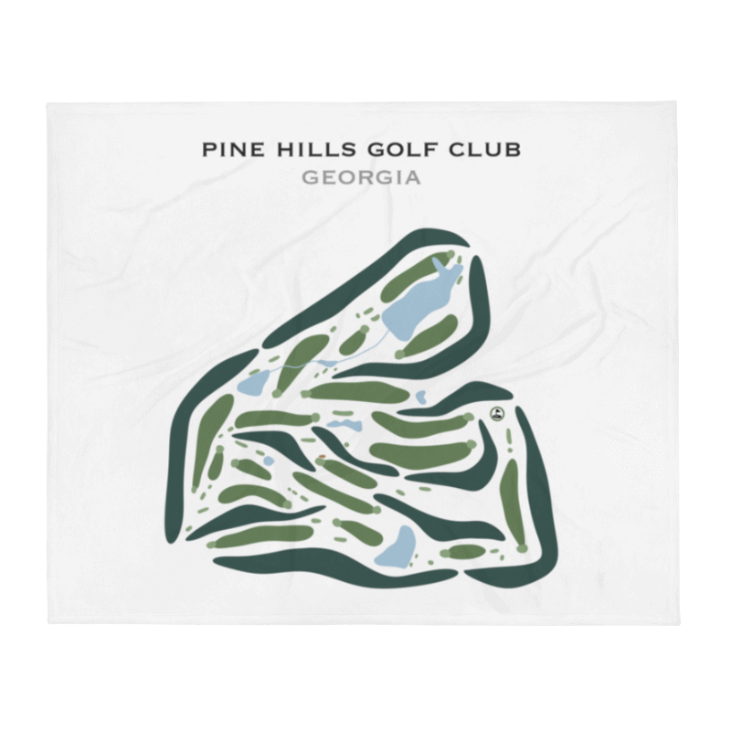 Pine Hills Golf Club, Georgia - Printed Golf Courses