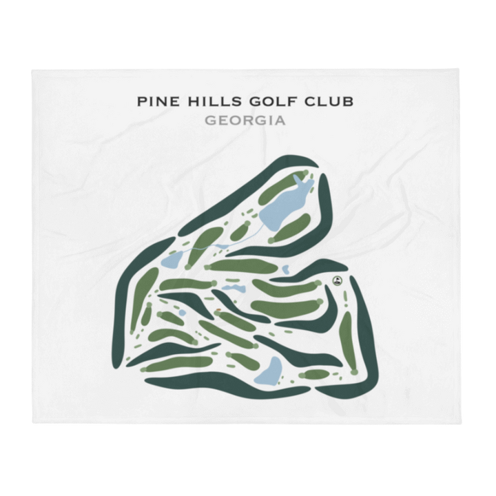 Pine Hills Golf Club, Georgia - Printed Golf Courses